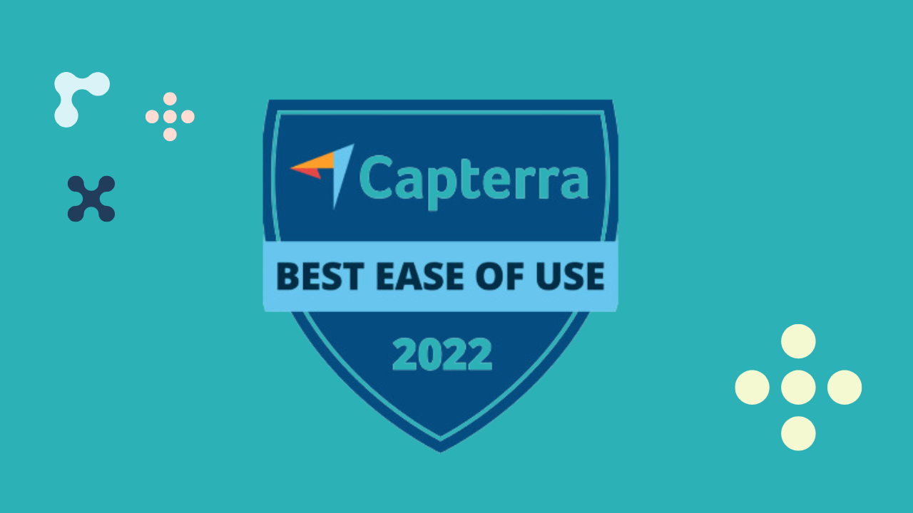 Capterra badge for Untap 2022: best ease of use!